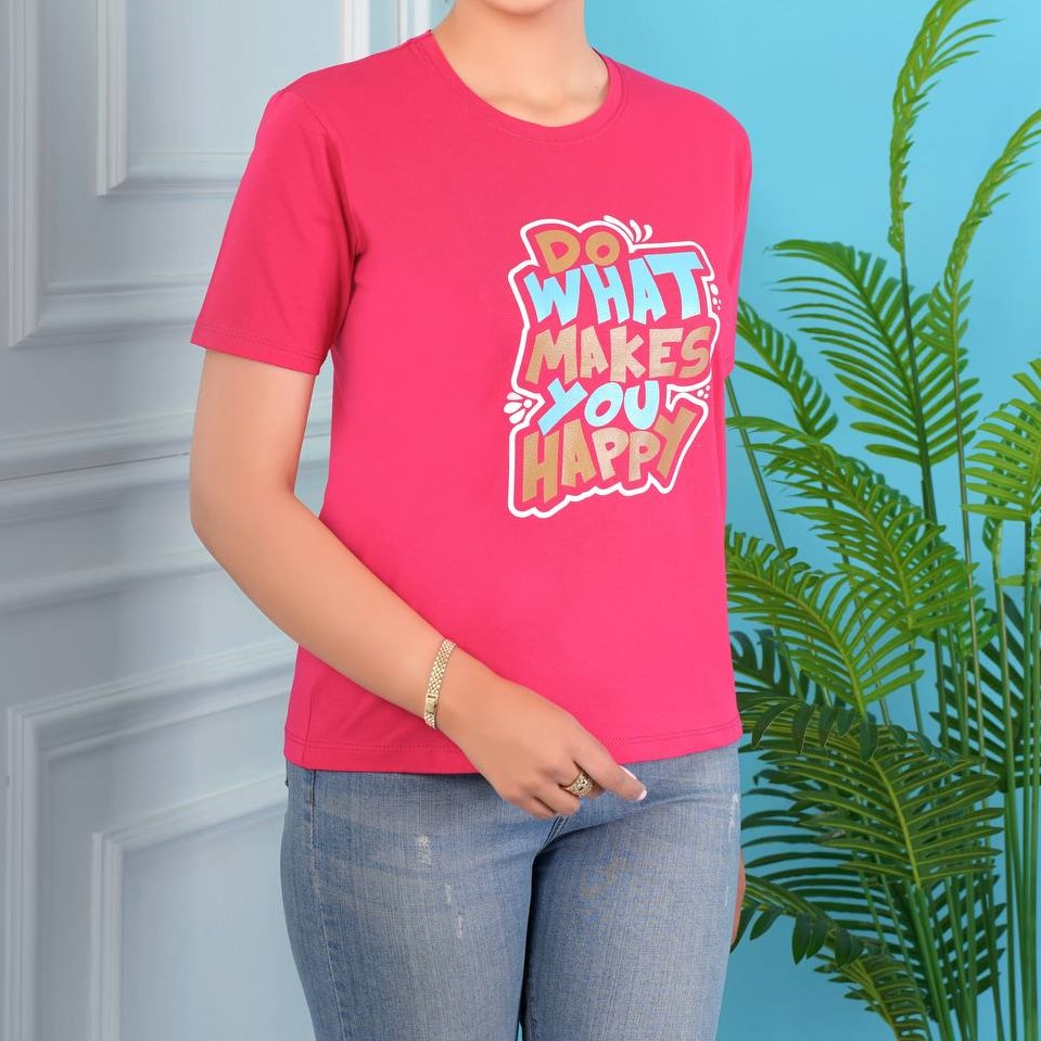 تیشرت  طرح DO WHAT MAKES YOU HAPPY