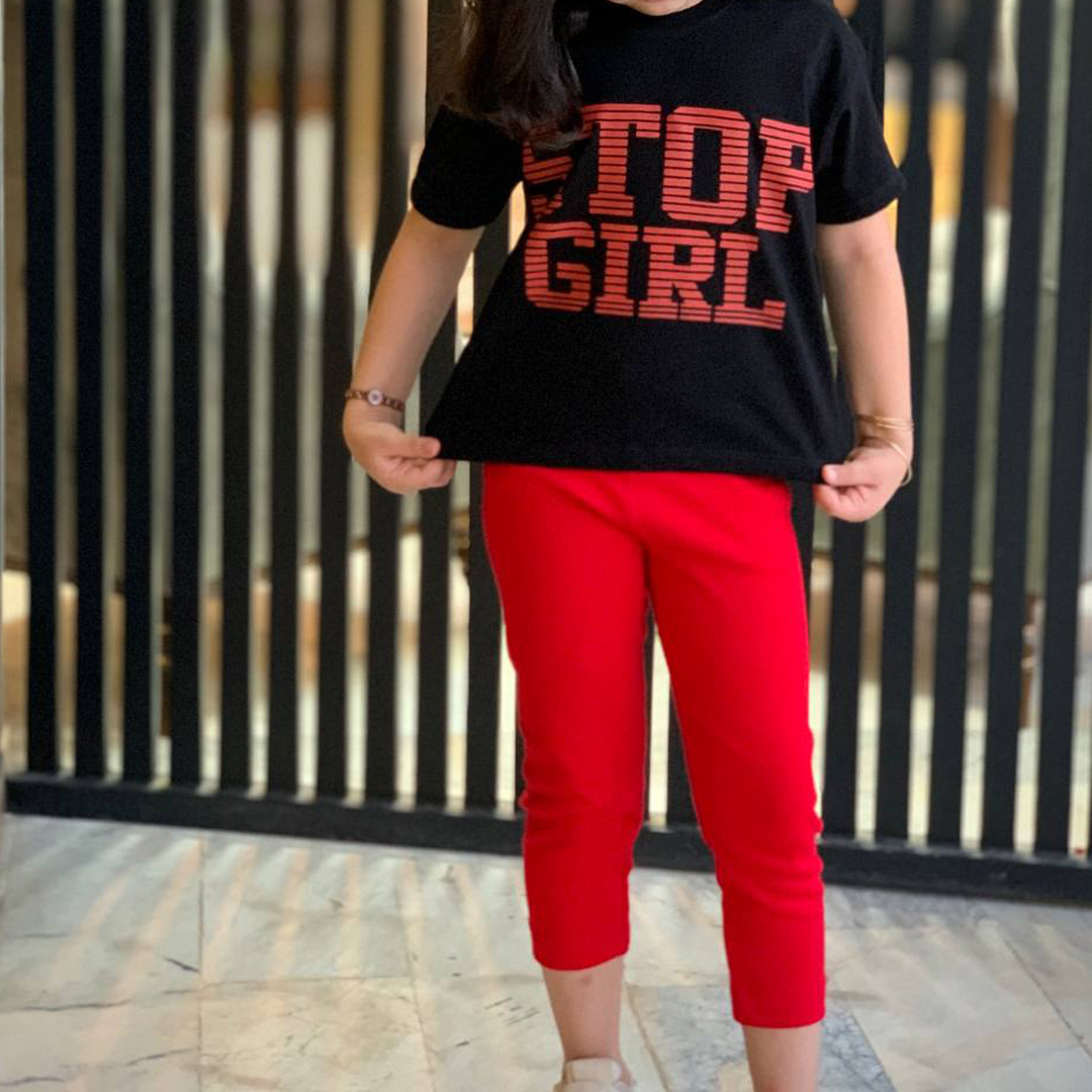 کراپ شلوار دخترانه Stop Girla